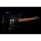 Jet Guitars JS-400 BK G HSS Basswood Body Electric Guitar with Gold Hardware