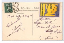 FRANCE Postcard *DIJON AVIATION* Art MEETING Label 1910 Victor Rigal PILOT LZ184