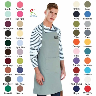 Personalisierte bestickte Premier Taschenschürze Arbeitskleidung Restaurant Küche Latz 