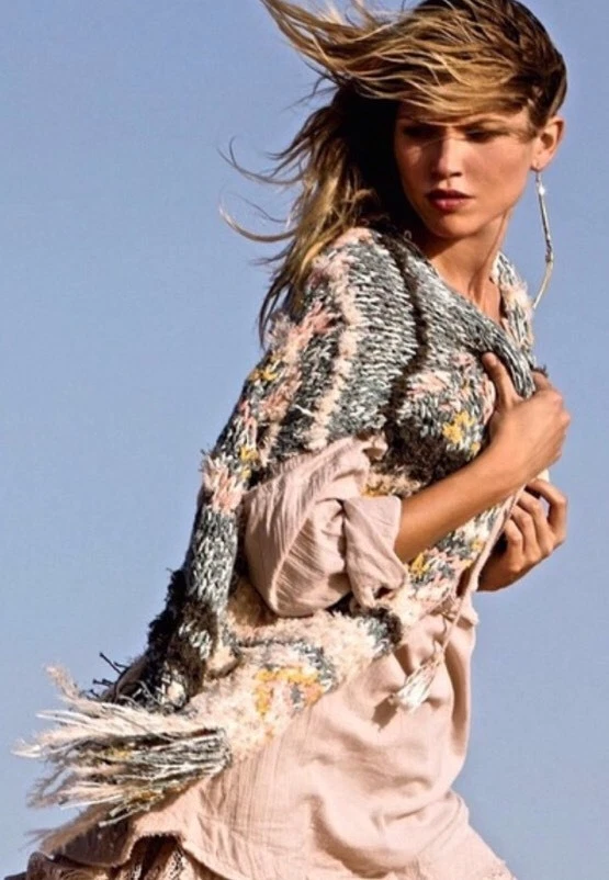 Shaggy fringe sweater sale