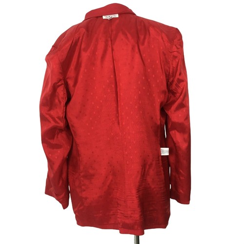 Giacca blazer vintage Talbots rosso doppiopetto bottoni oro donna media - Foto 10 di 11