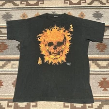 Vintage Fashion Victim Skull T-Shirt Men’s XL 1994 Black Single Stitch USA