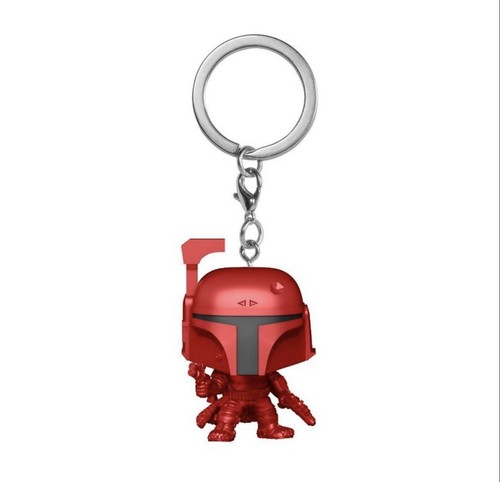 Funko Pocket Pop Keychain Boba Fett Red Target Con 2022 Star Wars Mandalorian - Picture 2 of 2