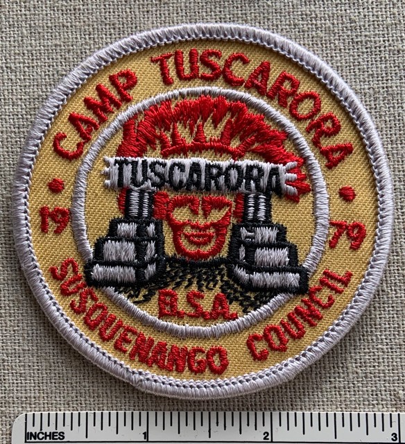 Vintage 1979 TUSCARORA RESERVATION Boy Scout Camp PATCH Susquenango Council NY eBay