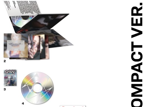 LE SSERAFIM 4th Mini Album CRAZY COMPACT Ver CD+16p Book+Lyric+Card+Sticker+Gift - Picture 3 of 8