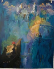 HAILAN GONG Serigraph on Coventry Rag Paper DREAMS OF VENICE LE Signed 30 x 24