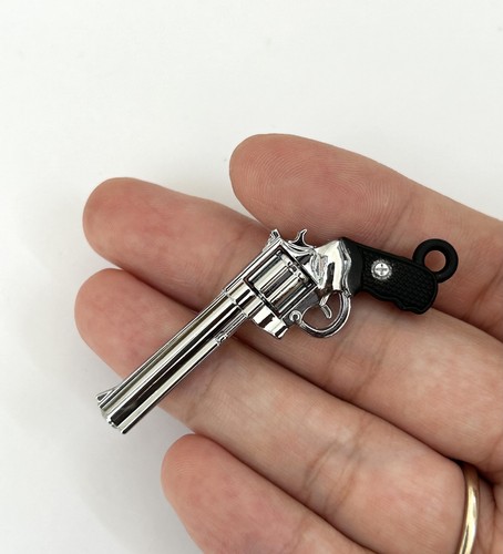 Modelo de revólver de metal miniture escala 1/6 para accesorios de utilería de figura de acción de 12"" - Imagen 2 de 6