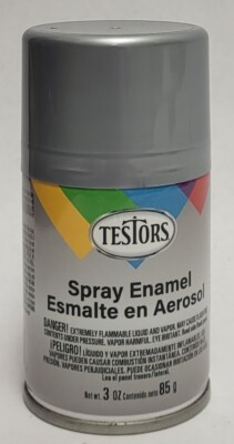 Testors Metallic Silver 1246T Enamel Spray Paint 3oz