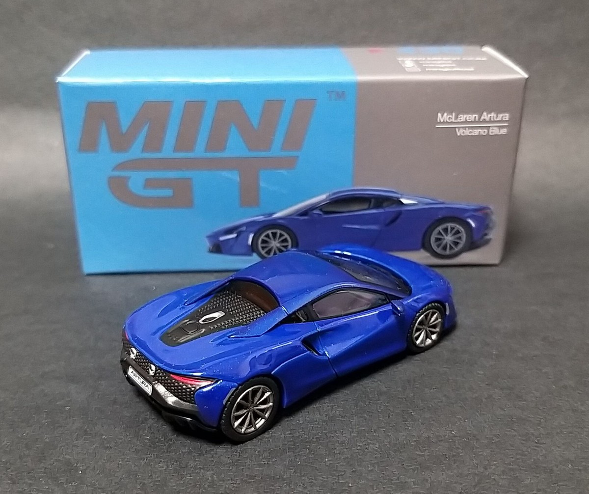 ミニカー MINI GT McLaren Senna Antares Blue 1:64 Mini GT Mclaren Senna Antares Blue - Sinopec MGT232 – toyznetwork