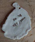 Set of 2 Vintage Art Pottery Handmade Christmas Santa Claus Hobbyist Ornament  — photo 9