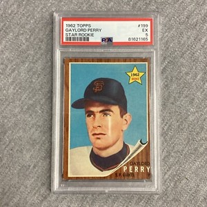 1962 Topps Gaylord Perry #199 PSA 5 EX Rookie RC HOF