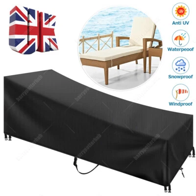 Waterproof Sunbed/Sun Lounger Outdoor Garden Furniture Cover Patio Rattan Bed