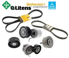 For Audi S4 S5 SQ5 Q7 V6 OEM Belt Tensioner Idler Pulley Drive Belt Kit