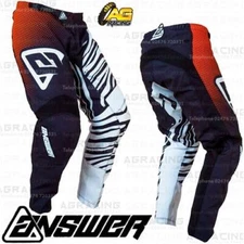 Answer Racing Syncron Flow Black Orange Race Pants Motocross MX CLEARANCE