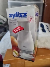 Zyliss Kitchen Food Chopper & Base - Swiss Made RAPID-B2 White 10411 New
