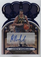 2022-23 Panini Crown Royale Rookie Blue 6/75 Andrew Nembhard #RCA-ANH Auto 07mp