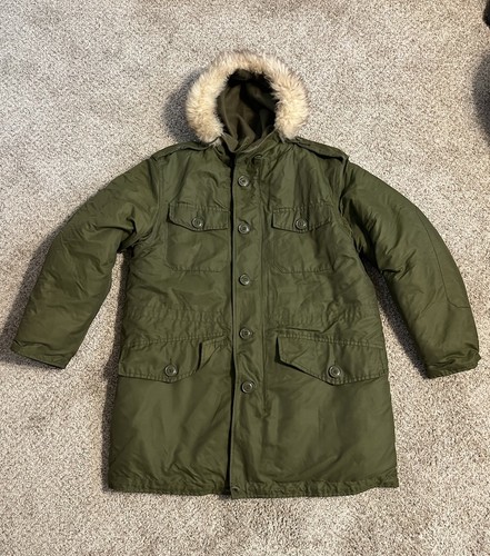 1994 Canadian Military Army Cold Weather Parka Tout Usage Hood Size 7040 Medium