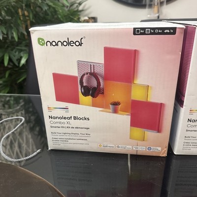 Nanoleaf Blocks Combo XL Smart Light Smarter Kit w/ Shelf & 9 Panels