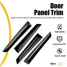 4PCS Interior Door Panel Strip Covers Trims For Honda 2022 2023-2025 Civic Black