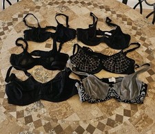 Bra Lot Size 36C Victoria's Secret Playtex Adore Me Jockey Black Underwire