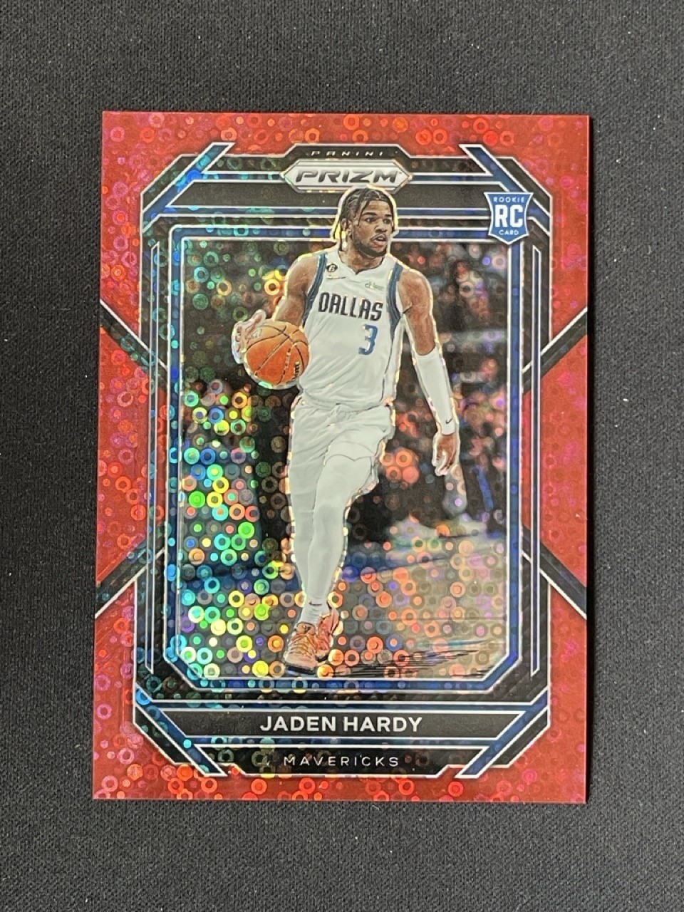 Jaden Hardy 2022-23 Panini Prizm Fast Break Red Base RC /100 #226
