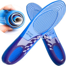 Gel Insoles Pain Relief Arch Support Shoe Inserts Orthotic Plantar Fasciitis UK