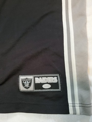 Vintage NFL Oakland Raiders Snap Button Baseball Jersey Warm Up Shirt Mens Large - Picture 2 of 10