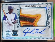 2020 Leaf Trinity JORDAN WALKER Rookie Auto Jumbo 3 Color  Patch 39/75 🔥