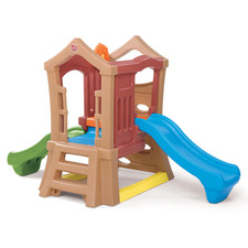 Step2 Play-Up Double Slide and Climber Outdoor Playset for Kids