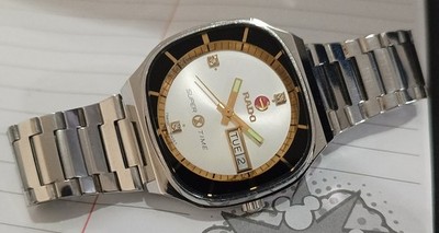 NICE & RARE VINTAGE RADO SUPER TIME AUTOMATIC 17 JEWELS SWISS MADE GENT WATCH