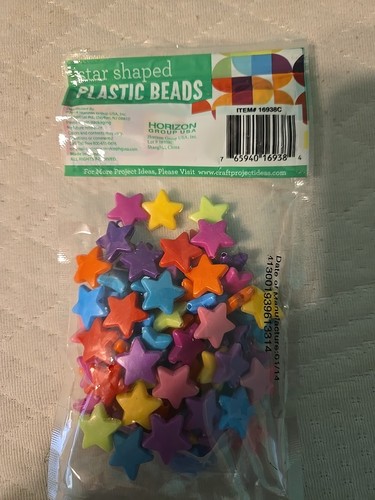 Horizon Star Shaped Plastic Beads