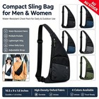 Men Sling Bag Crossbody Chest Pack Shoulder Bag, Sports Travel Hiking Backpack