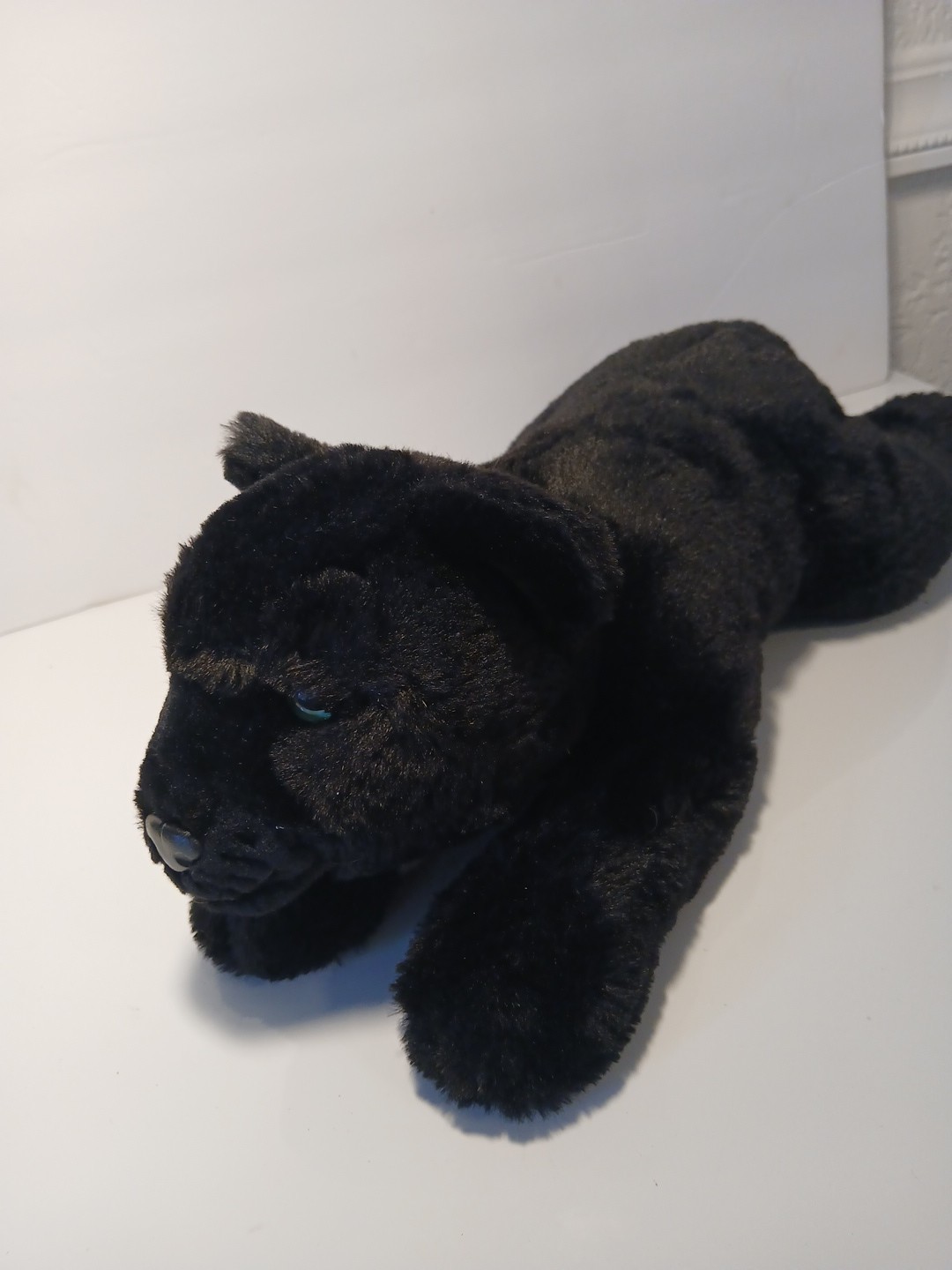 FAO Schwarz Black Panther Realistic Soft Plush Stuffed Animal 2020 16" Cat NWTs thumbnail 3