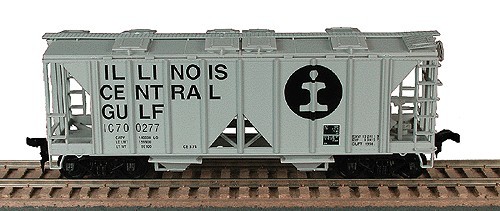 Bowser 55666 HO Illinois Central Gulf 70 toneladas 2 bahías tolva cubierta coche kit | Zustand: New