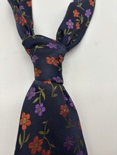 ALTEA MILANO MADE IN ITALY MULTI COLOR FLORAL MOTIF DESIGNER TIE