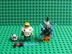 Lot 2 LEGO Ninjago Prime Empire Minifigs Digi Lloyd Hausner swords armor HL55