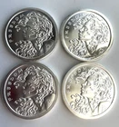2013 Freedom Girl 1 Oz. Silver Bullet/Silver Shield .999 Silver Proof - Lot Of 4