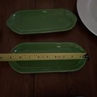 Fiesta ware Shamrock 2-pc. Utility Tray Corn On The Cob Holder/Relish Dish