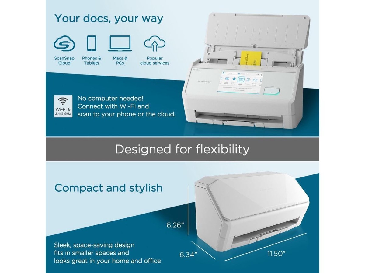 Ricoh ScanSnap iX2500 Sheet Fed Document Scanner (PA03860-B105) | eBay