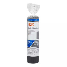 10 Ft. X 25 Ft. Black 3.5 Mil Plastic Sheeting