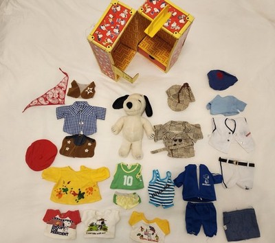 Vintage Plush Snoopy Lot,  11 Outfits, Wardrobe, 11'' Doll