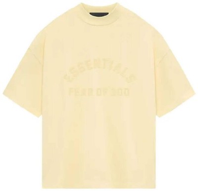 NWT Fear of God Essentials Heavy Jersey Tee Garden Yellow Premium Streetwear S M