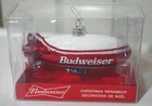 Kurt S. Adler Budweiser Blimp Glass Christmas Ornament ZWZAB4201 New 4.25"