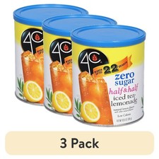Sugar Free Half Half Iced Tea Lemonade Drink Mix Powder 13.9 oz Canister 3