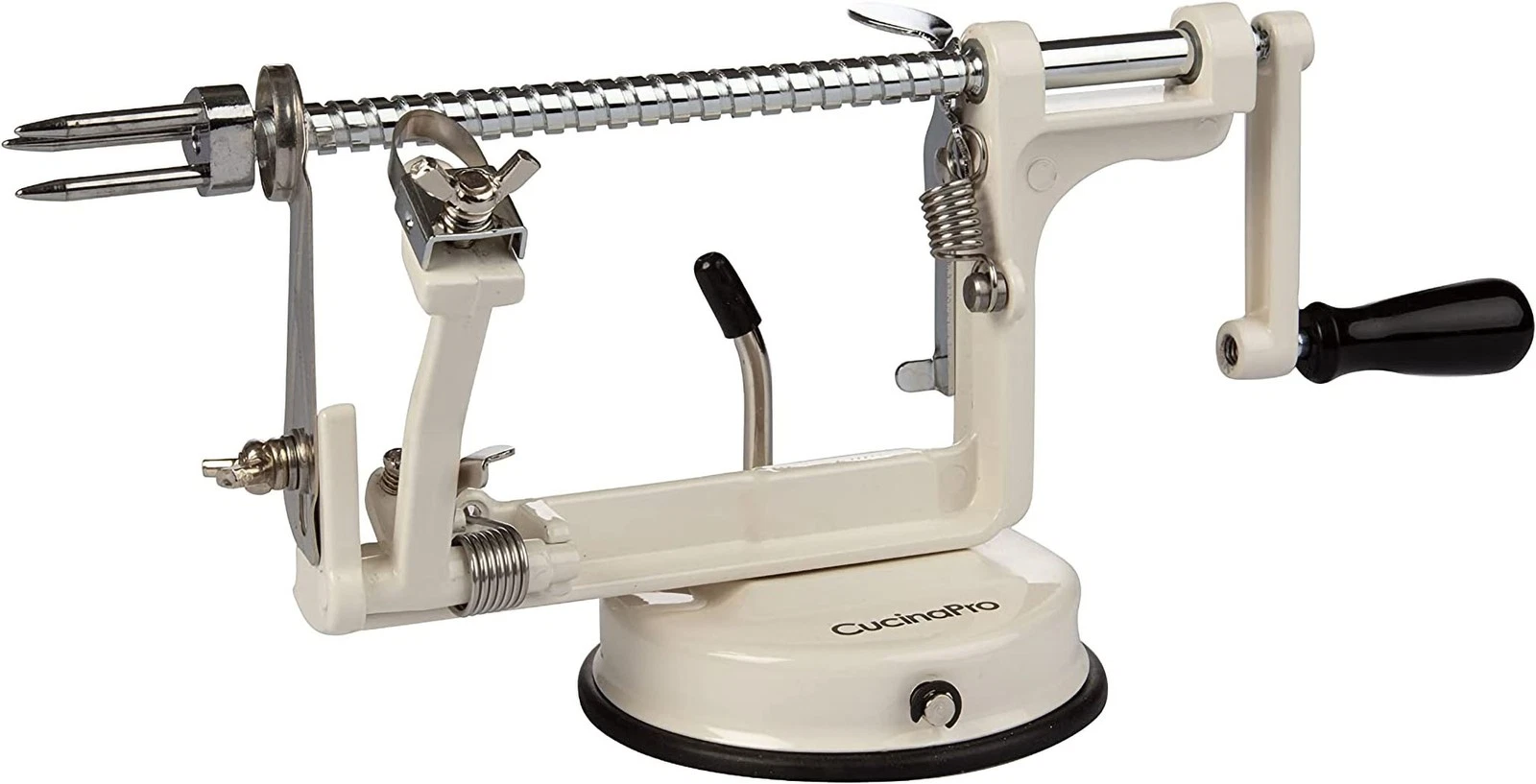 Apple Peeler and Corer by Cucina Pro - Long Lasting Chrome Cast Iron - White
Opens in a new window o