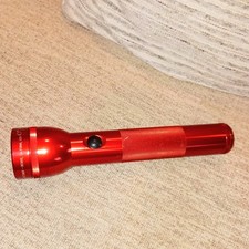 Maglite LED Converted, Flashlight, Red, LED, 2 D Battery Model