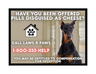 Funny Dog Doberman Pinscher Laws 4 Paws Refrigerator Magnet