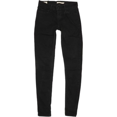 Levi's 710 Super Damen Jeans schwarz Skinny Regular Stretch W28 L31 (83172)