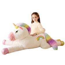 Giant Unicorn Stuffed Animal Plush Soft Toy51" Large Jumbo Cute Big Size Huge...