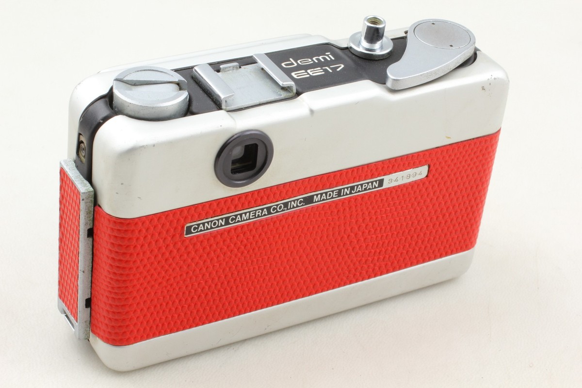 Exc, Red] Canon Demi EE17 Half Frame Camera 30mm F1.7 Meter